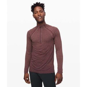 LULULEMON Men's Metal Tech Vent 2.0 1/2 Zip in Red Dust/Arctic Plum M